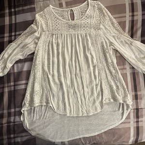 Knox Rose women’s 3/4 sleeve blouse. Size XXL. White